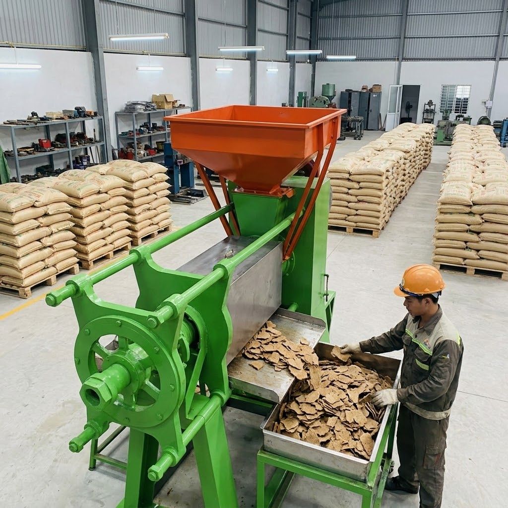 Bánh dầu đậu phộng nghiền mịn 40% đạm